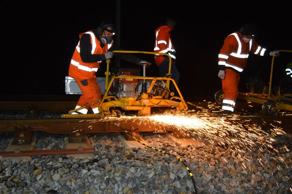 Flexis en la línea de alta velocidad Figueres Perpiñán